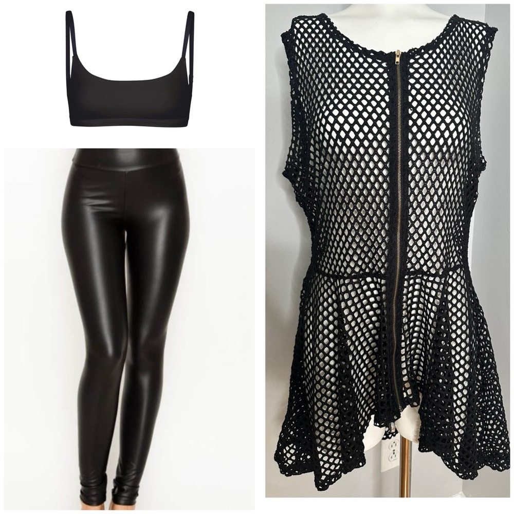 IMPULSIVE BLACK SEETHROUGH STRETCHY TOP/ PRELOVED/ SIZE 1X